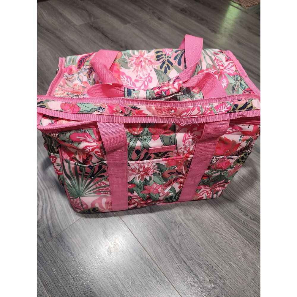 GUC Vera Bradley Pink Rainforest Canopy Soft Cooler